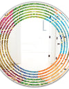 Circular Retro Design IV - Modern Round or Oval Wall Mirror - Wave