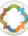 Circular Retro Design IV - Modern Round or Oval Wall Mirror - Quatrefoil