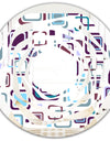 Retro Square Design I - Modern Round or Oval Wall Mirror - Whirl