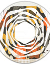 Retro Floral Pattern VII - Modern Round or Oval Wall Mirror - Whirl