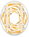 Retro Geometrical Abstract II - Modern Round or Oval Wall Mirror - Whirl