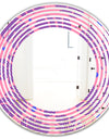 Tropical Palm Leaves IV - Modern Round or Oval Wall Mirror - Wave