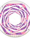 Tropical Palm Leaves IV - Modern Round or Oval Wall Mirror - Whirl
