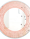 Retro Art Deco Waves II - Modern Round or Oval Wall Mirror - Wave