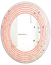 Retro Art Deco Waves II - Modern Round or Oval Wall Mirror - Wave