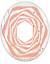 Retro Art Deco Waves II - Modern Round or Oval Wall Mirror - Whirl
