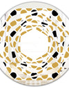 Golden Polka Dot - Modern Round or Oval Wall Mirror - Whirl