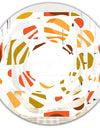 Abstract Retro Geometric I - Modern Round or Oval Wall Mirror - Whirl