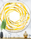 Abstract Retro Geometric IV - Modern Round or Oval Wall Mirror - Whirl