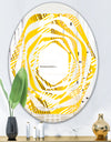 Abstract Retro Geometric IV - Modern Round or Oval Wall Mirror - Whirl