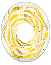 Abstract Retro Geometric IV - Modern Round or Oval Wall Mirror - Whirl