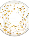 Golden Circular Pattern II - Modern Round or Oval Wall Mirror - Whirl