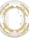 Golden Maze - Modern Round or Oval Wall Mirror - Space