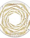 Golden Maze - Modern Round or Oval Wall Mirror - Whirl