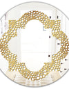 Golden Maze - Modern Round or Oval Wall Mirror - Quatrefoil