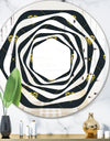 Golden Heart Design - Modern Round or Oval Wall Mirror - Whirl