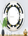 Golden Heart Design - Modern Round or Oval Wall Mirror - Space
