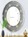 Golden Heart Design - Modern Round or Oval Wall Mirror - Wave