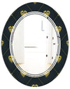 Golden Heart Design - Modern Round or Oval Wall Mirror - Triple C