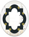 Golden Heart Design - Modern Round or Oval Wall Mirror - Quatrefoil