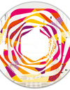 Abstract Geometric Retro III - Modern Round or Oval Wall Mirror - Whirl