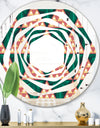 Abstract Geometric Retro II - Modern Round or Oval Wall Mirror - Whirl