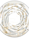 Golden Tropical Pattern VIII - Modern Round or Oval Wall Mirror - Whirl
