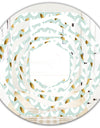 Golden Foliage X - Modern Round or Oval Wall Mirror - Whirl