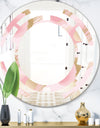 Abstract Flower Design IX - Cottage Round or Oval Wall Mirror - Space