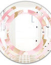 Abstract Flower Design IX - Cottage Round or Oval Wall Mirror - Space