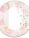 Abstract Flower Design IX - Cottage Round or Oval Wall Mirror - Wave