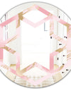 Abstract Flower Design IX - Cottage Round or Oval Wall Mirror - Hexagon Star