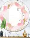 Abstract Flower Design IX - Cottage Round or Oval Wall Mirror - Quatrefoil