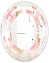 Abstract Flower Design IX - Cottage Round or Oval Wall Mirror - Space