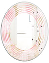 Abstract Flower Design IX - Cottage Round or Oval Wall Mirror - Wave