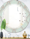 Ornament with decorative elements. - Modern Round or Oval Wall Mirror - Triple C