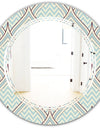Ornament with decorative elements. - Modern Round or Oval Wall Mirror - Triple C