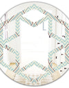 Ornament with decorative elements. - Modern Round or Oval Wall Mirror - Hexagon Star