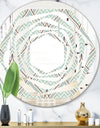 Ornament with decorative elements. - Modern Round or Oval Wall Mirror - Whirl