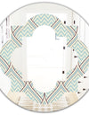 Ornament with decorative elements. - Modern Round or Oval Wall Mirror - Quatrefoil