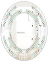 Ornament with decorative elements. - Modern Round or Oval Wall Mirror - Space