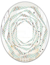 Ornament with decorative elements. - Modern Round or Oval Wall Mirror - Whirl
