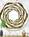 Art Deco Seal pattern - Modern Round or Oval Wall Mirror - Whirl