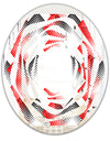 Retro Geometrical Abstract Minimal Pattern VIII - Modern Round or Oval Wall Mirror - Whirl