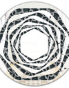 Floral 3d Pattern Background. - Modern Round or Oval Wall Mirror - Whirl