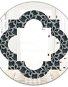 Floral 3d Pattern Background. - Modern Round or Oval Wall Mirror - Quatrefoil