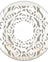 Retro Geometrical Abstract Minimal Pattern XIV - Modern Round or Oval Wall Mirror - Whirl
