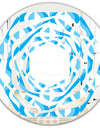 Retro Pattern Abstract Design VI - Modern Round or Oval Wall Mirror - Whirl