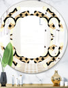 Abstract Retro Geometrical Design VII - Modern Round or Oval Wall Mirror - Space