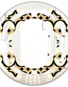 Abstract Retro Geometrical Design VII - Modern Round or Oval Wall Mirror - Space